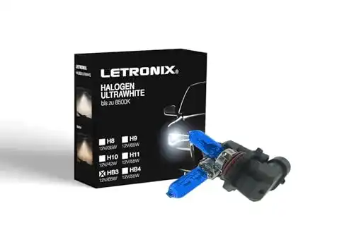 Letrónix HB3 Halogenlampen 9005 12V 8500K für Autos
