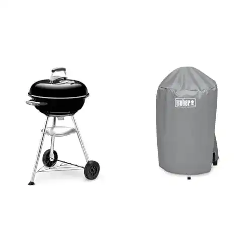 Weber Compact Kettle Holzkohlegrill 1221004 mit 47 cm Durchmesser