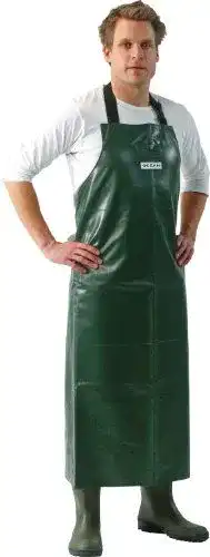 Gummischürze aus PVC in olivgrün, Größe 120 x 90 cm