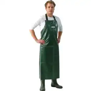 Gummischürze aus PVC in olivgrün, Größe 120 x 90 cm