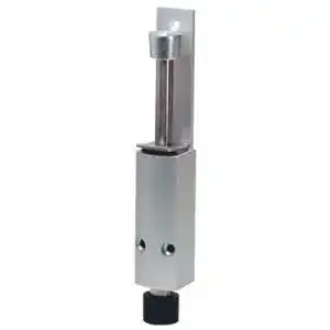 Türfeststeller KWS 1222 als Türstopper mit 60 mm Hub aus Aluminium