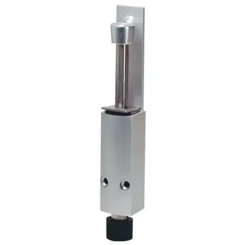 Türfeststeller KWS 1222 als Türstopper mit 60 mm Hub aus Aluminium