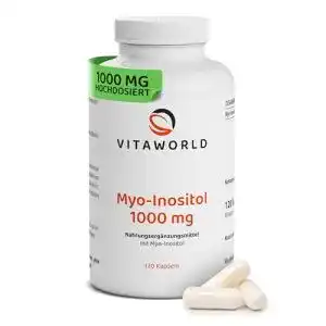 Inositol Vita World Myo Inositol 1000mg – 120 vegane Kapseln