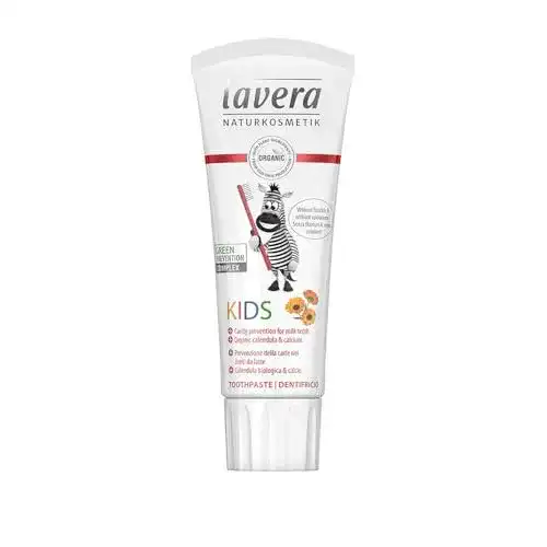 Zahnpasta ohne Fluorid von lavera Bio für Kinder, 75 ml