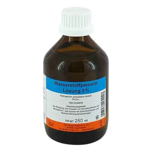 Wasserstoffperoxid 3 Prozent Lösung 250 ml für Reinigung und Desinfektion