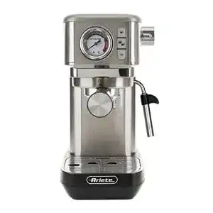 Ariete Espresso Slim Metal 1381 Kaffeemaschine mit Manometer und 15 Bar