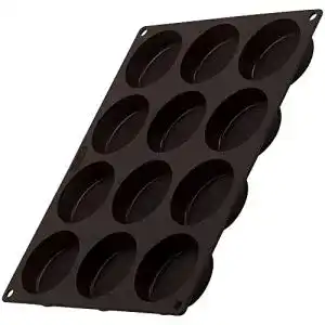 Brötchen-Backform Lurch 85087 FlexiForm für 12 Burgerbrötchen aus Silikon