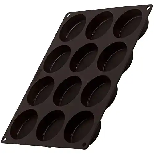Brötchen-Backform Lurch 85087 FlexiForm für 12 Burgerbrötchen aus Silikon