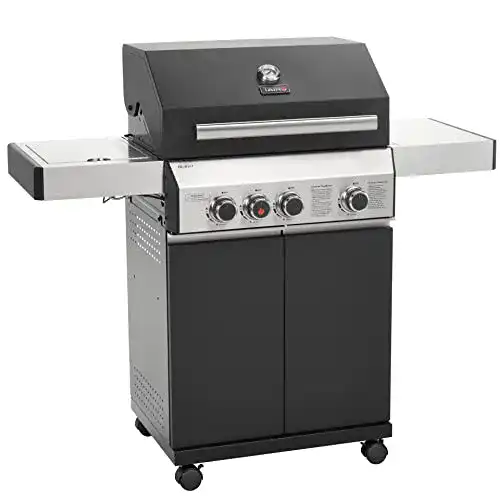 Gasgrill 3 Brenner TAINO BLACK 3+1 mit Seitenkocher