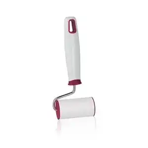 Teigroller Metaltex, 19 cm, Edelstahl mit Kunststoffgriff, Weiß