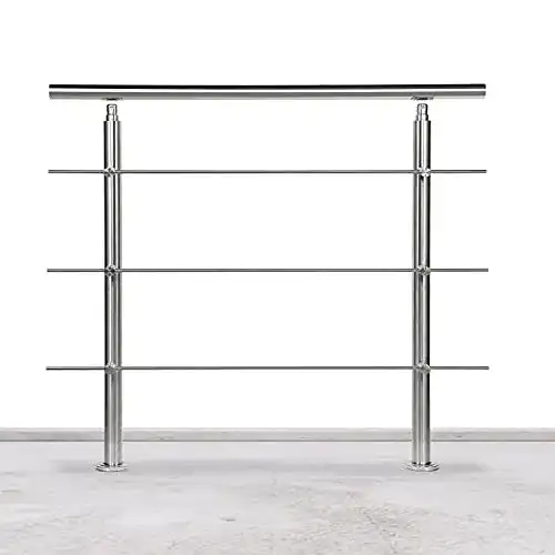 Edelstahl-Handlauf Geländer Lospitch für Balkon und Treppen