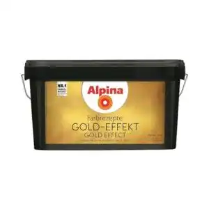 Alpina Farbrezepte Gold-Effekt Set für kreative Wandgestaltungen