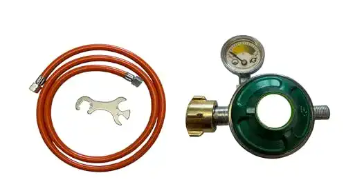 Propanregler Tevex D/H mit Gasschlauch in verschiedenen Längen und Manometer