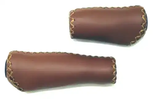 Ergonomische Lenkergriffe aus Leder für Fahrräder