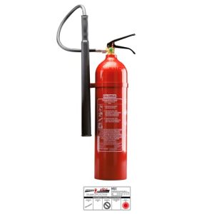 CO₂ Feuerlöscher Gloria KS 5 ST aus Stahlblech, 5 kg Löschmittel