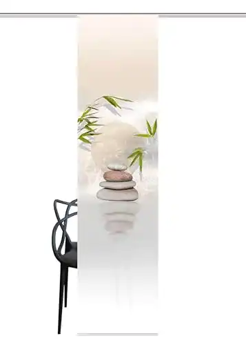Fotogardinen Home Fashion Schiebevorhang Natur 245 x 60 cm