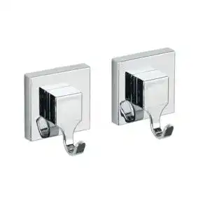 Wenko Vacuum-Loc Wandhaken Quadro 2er Set Handtuchhaken