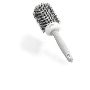 Keramik Rundbürste Olivia Garden Expert Blowout Shine in Weiß und Grau