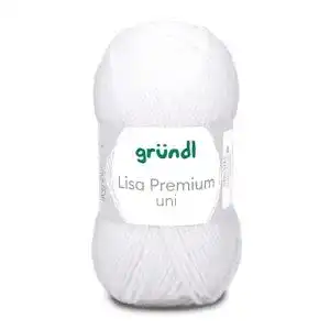 Gründl Lisa Premium Uni Strick- und Häkelgarn in verschiedenen Farben