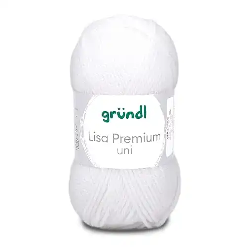 Gründl Lisa Premium Uni Strick- und Häkelgarn in verschiedenen Farben