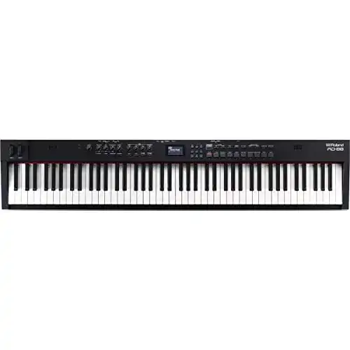 Stage-Piano Roland RD-88 in Schwarz für Live-Auftritte
