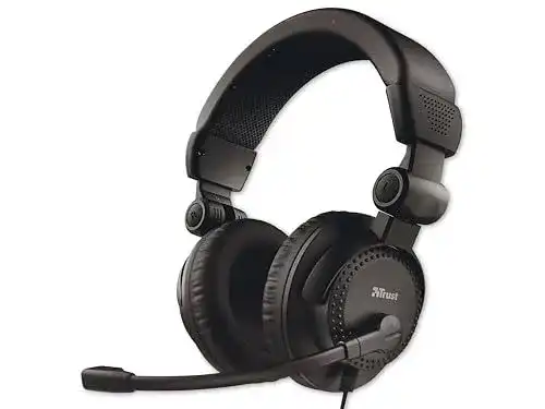 Trust Como Over-Ear Kopfhörer mit Mikrofon und 3,5 mm Anschluss