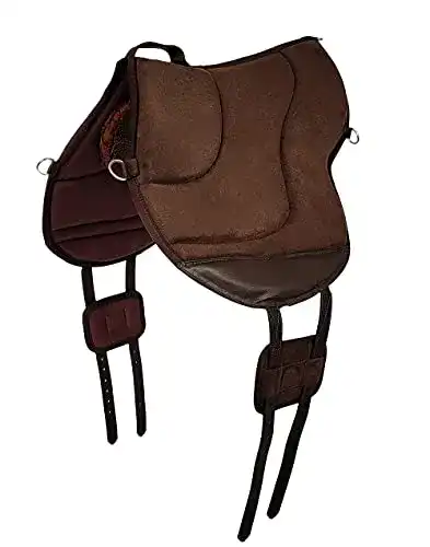 Reitpad A&M Reitsport Bareback Pad mit Klettkissen baumlos