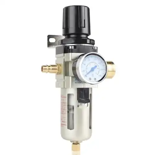 Druckminderer SWAWIS 1/4 Zoll für Druckluftsysteme mit Wasserabscheider