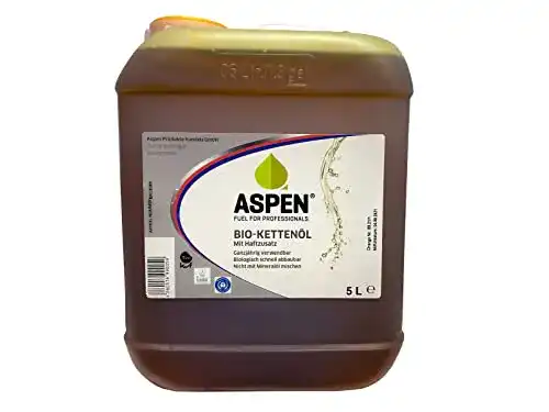 Bio-Sägekettenöl Greenstar Aspen 5L im Kunststoffkanister