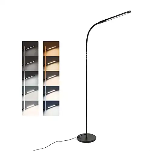 Stehlampe für Büro und Zuhause, dimmbare LED Stehleuchte von Tomons