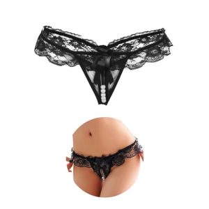 Perlenstring mit offenem Schritt für Damen Unterwäsche