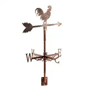 Dyna-Living Wetterfahne Wetterhahn aus Metall für Dach und Garten