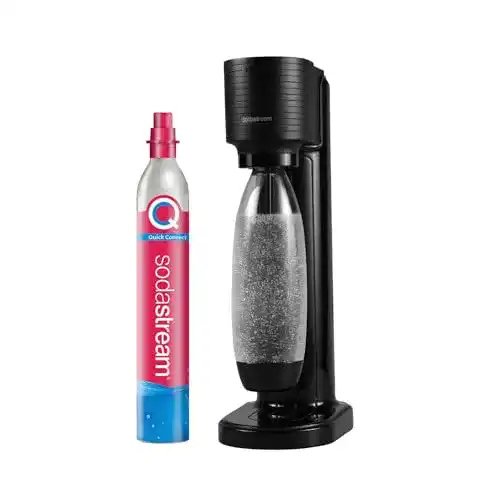 Wassersprudler SodaStream Gaia in Schwarz mit Kohlensäurezylinder