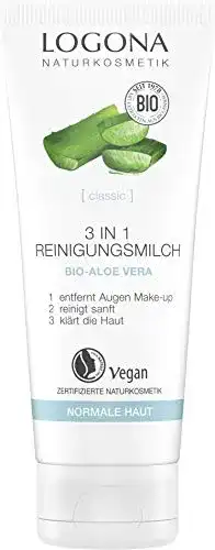 Reinigungsmilch von Logona Naturkosmetik mit Bio-Aloe Vera 3in1