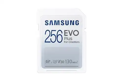 Samsung EVO Plus SDXC Speicherkarte 256GB UHS-I U3 für Digitalkameras