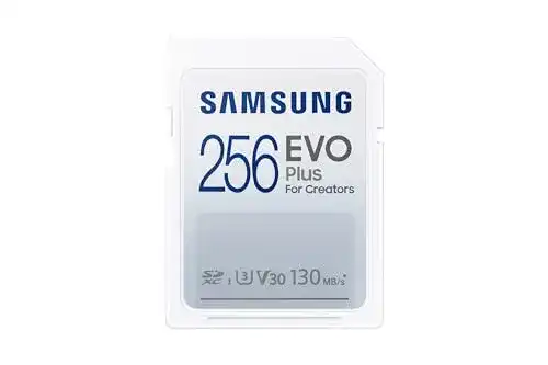 Samsung EVO Plus SDXC Speicherkarte 256GB UHS-I U3 für Digitalkameras