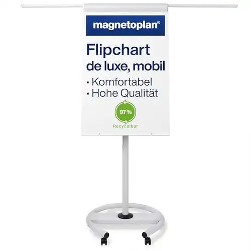 Flipchart Magnetoplan 12270F13 Mobiles de Luxe für Präsentationen