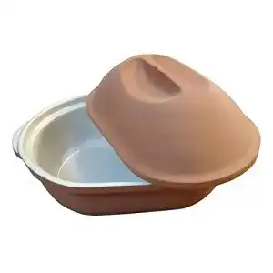 Brottopf MS Steinzeug Terrastone Tonbräter 37,5 x 24 x 20 cm