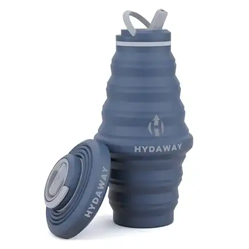 Faltbare Trinkflasche HYDAWAY Zusammenklappbare Wasserflasche