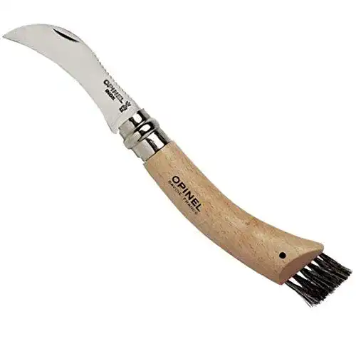 Pilzmesser Opinel mit Sandvik-Stahl und Buchenholzgriff