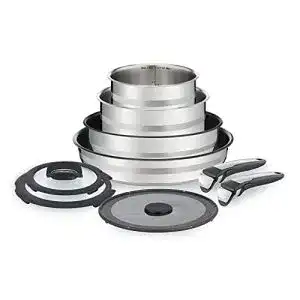 Tefal Ingenio Töpfe von Jamie Oliver 9-teiliges Set aus Edelstahl