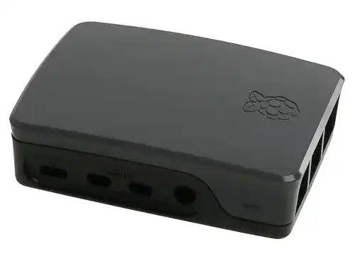 Raspberry Pi 4 Gehäuse in Schwarz/Grau für Raspberry Pi 4 B