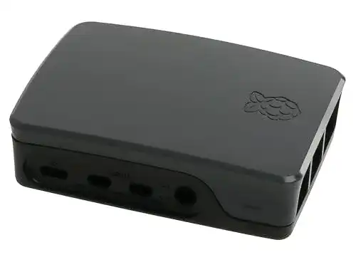 Raspberry Pi 4 Gehäuse in Schwarz/Grau für Raspberry Pi 4 B