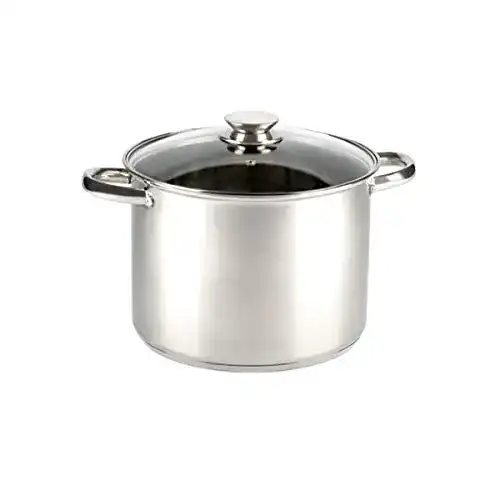 Kochtopf 20 cm aus Edelstahl 18/10 mit Full-Induktionsboden