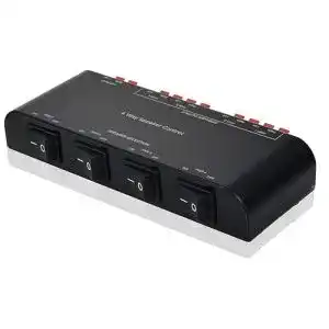 Lautsprecher Umschalter Adwits 4-Kanal Switcher für Stereoausgänge