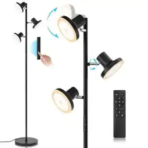 Deckenfluter Sibrille LED Stehlampe dimmbar 36W mit Fernbedienung