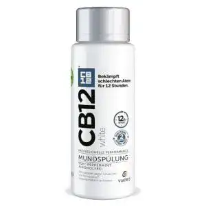Mundspülung CB12 White für 12 Stunden frischen Atem und Zahnaufhellung