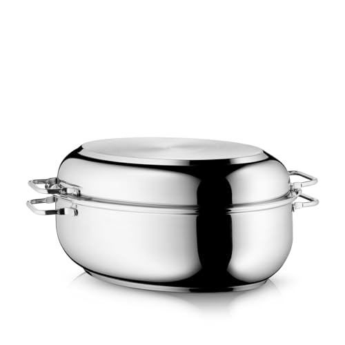 Gänsebräter WMF mit Deckel, 8,5 Liter, backofengeeignet und induktionsfähig