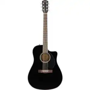 Fender CD-60SCE Dreadnought Elektroakustikgitarre Schwarz