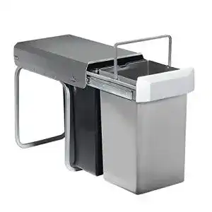 Wesco 12871 Double-Boy Einbaueimer Mülltrenner 2 x 15 Liter